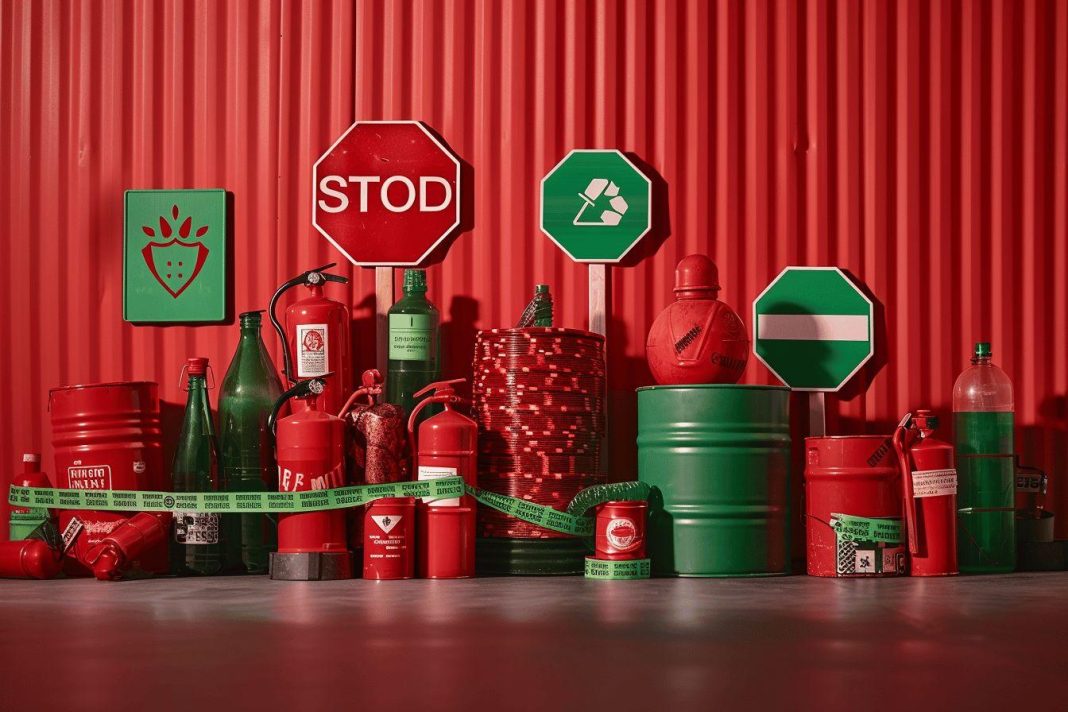 Le rouge et le vert: des couleurs dont il faut se méfier!
